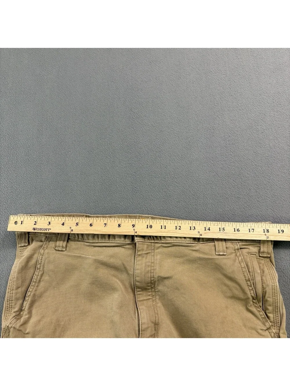 Carhartt Rugby Straight Fit Pants Size 38 (Fit 37x33 in.) Khaki
